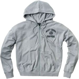 Hoodie met Rits West Coast Choppers Iron Oversized