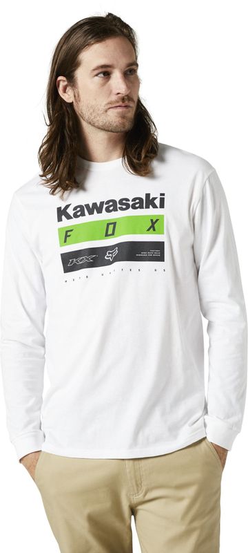 Fox Racing - Lfs Kawasaki Stripes T-shirt - Groen - Katoen