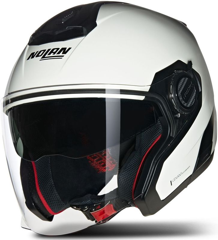 NOLAN - N40-5 Classico - Jethelm - Metaalwit - Veiligheidsvoorzieningen