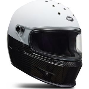 Integraalhelm Bell Eliminator Carbon Glanzend Wit-Zwart