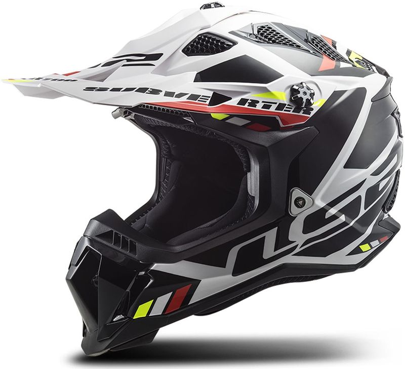 LS2 - MX700 Subverter Stomp - Crosshelm - Wit/Zwart - Lichtgewicht