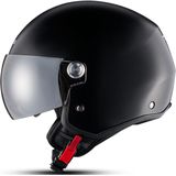 Nexx - Y.10 Stiletto - Open Face Helm - Zwart - Kunststof - Ultrabreed Vizier