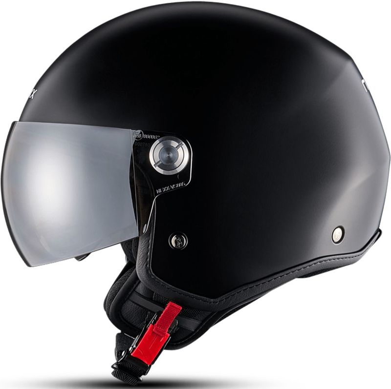 Nexx - Y.10 Stiletto - Open Face Helm - Zwart - Kunststof - Ultrabreed Vizier