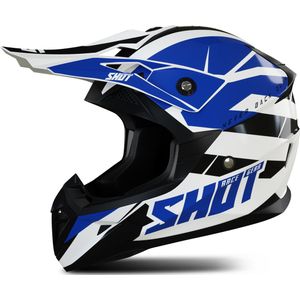 Crosshelm Shot Pulse Revenge Wit-Blauw-Zwart