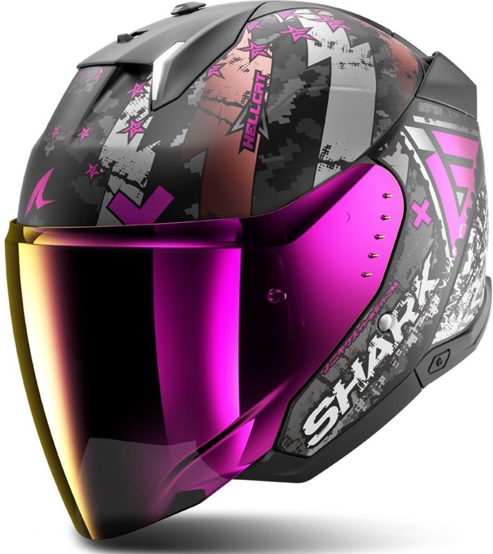 SHARK - Skwal i3 Jet Hellcat - Motorhelm - Zwart - Aerodynamisch Ontwerp