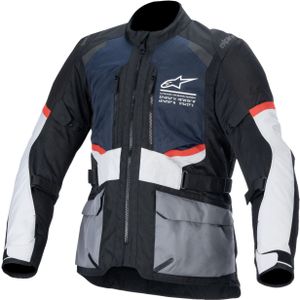 Motorjas Alpinestars Andes Air Drystar Donkerblauw-Zwart-Ijsgrijs