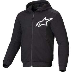 Motorhoodie Alpinestars Chrome V2 Sport Zwart-Wit