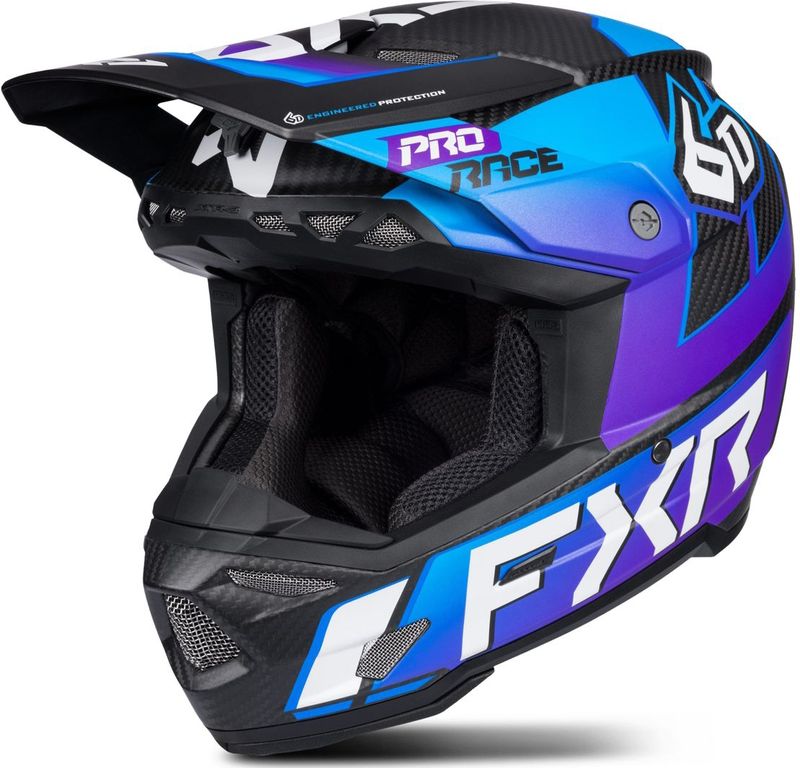 FXR ATR-3Y Prime - Crosshelm - Kinderen - Zwart - Koolstofvezelcomposiet