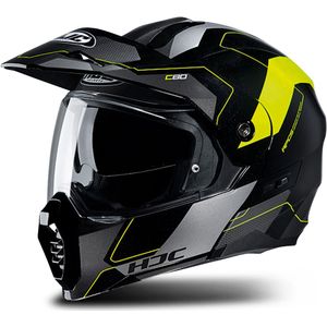 Modulaire Helm HJC C80 Rox Zwart-Geel