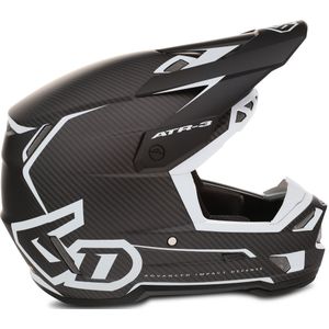 6D - ATR-3 Nova - Crosshelm - Zwart - Koolstofvezel