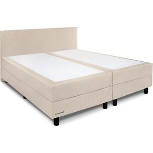 Beddenleeuw Boxspring Isabella Ecru (stof) 140x210 (2 boxen + 1 matras) | Twijfelaar boxspring