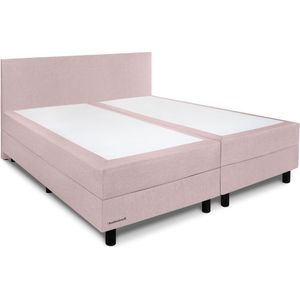 Beddenleeuw Boxspring Isabella Oud Roze (stof) 140x220 (2 boxen + 1 matras) | Twijfelaar boxspring