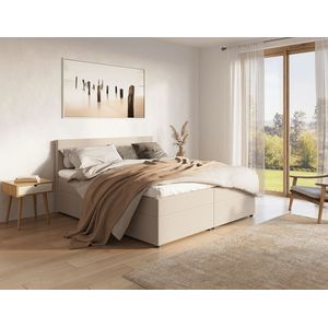 Beddenleeuw Opberg Boxspring Olivia 180x210 (2 boxen incl. matrassen)