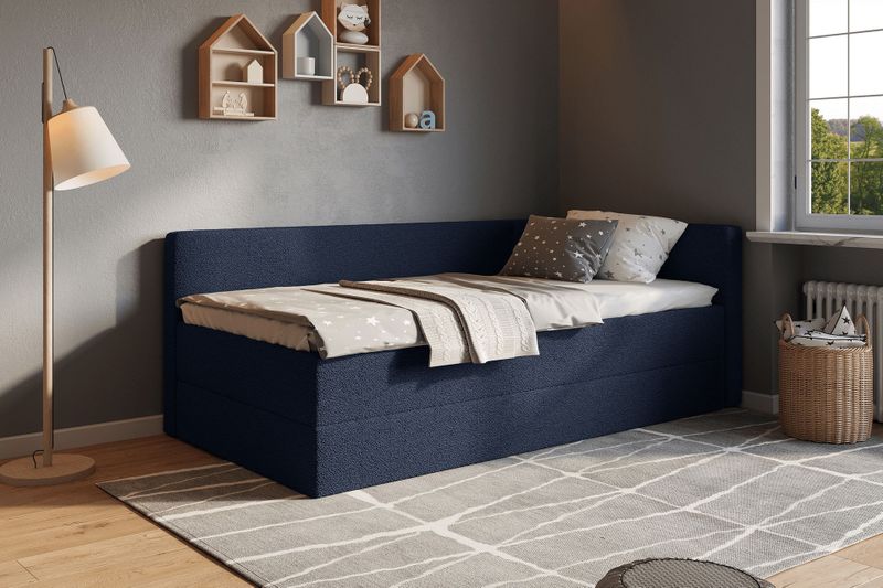Beddenleeuw Kinderboxspring Daan 120x200 (2 boxen + 1 matras) | Twijfelaar boxspring