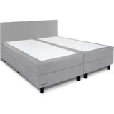 Beddenleeuw Boxspring Isabella Zilvergrijs (stof) 140x200 (2 boxen + 1 matras) | Twijfelaar boxspring