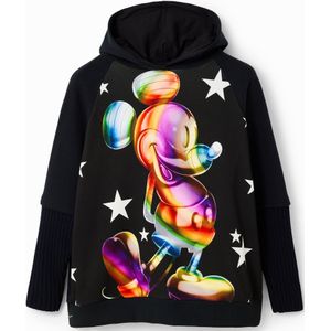 Desigual Disney Hoodie met All Over Print Zwart