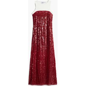 Gecombineerde midi-jurk