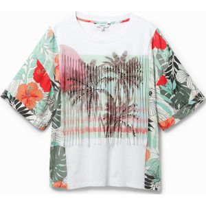 Hawaïaans T-shirt met franjes