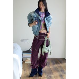 Tie-dye broek met ritsen