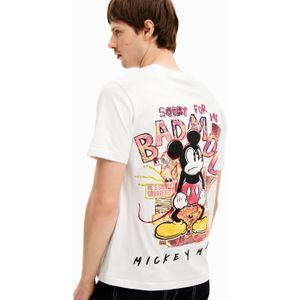 T-shirt met korte mouwen van Mickey Mouse en een zin.