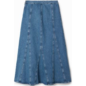 Lange denim rok