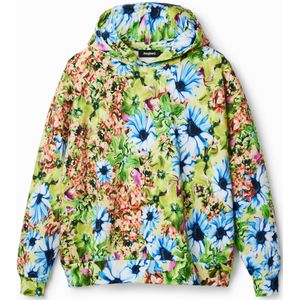 Oversized sweatshirt met bloemenprint