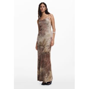 Lange jurk met degradeerbare bandjes