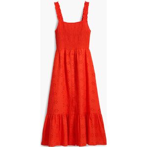 Geborduurde midi-jurk