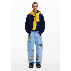 BEDRUKTE SPijkerbroek