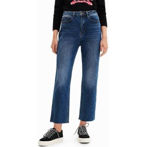 Straight fit cropped jeans