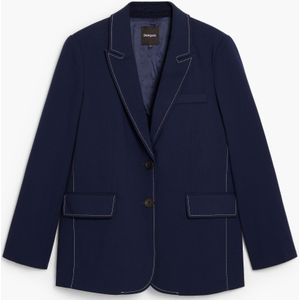 Geborduurde stiksels blazer