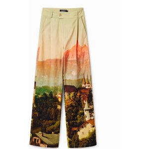 Rechte broek met landschap M. Christian Lacroix
