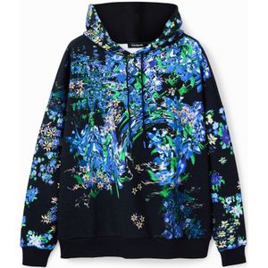 Oversized sweatshirt met bloemen