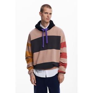 Sweatshirt met brede strepen