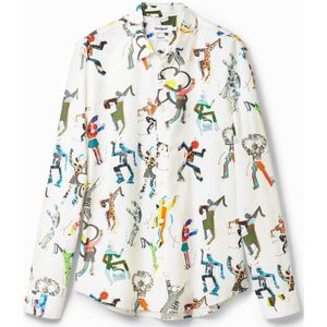Shirt met dansende poppen