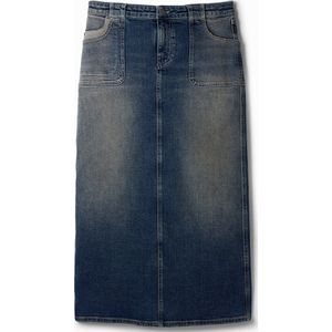 Denim midi rok