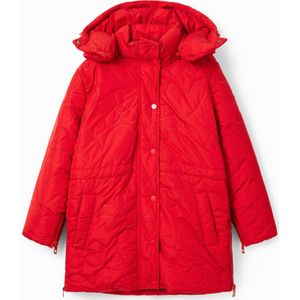 Gewatteerde jas met harten