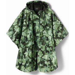 Regenjas met capuchon en camouflage