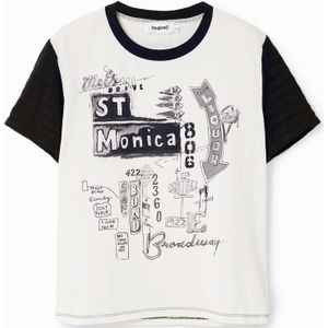 T-shirt met illustraties