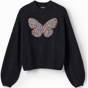 Grofgebreide trui vlinder