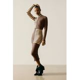 Gebreide jurk met hoge hals