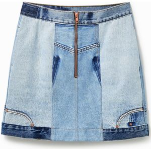 Upcycling denim minirok