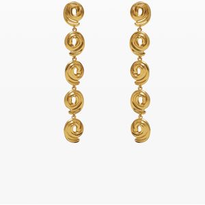 Waterval oorbellen spiralen goud verguld Zalio