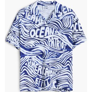 Blauw American Magic overhemd