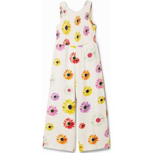 Jumpsuit - Madeliefjes - Lange Jumpsuit met Schouderbandjes