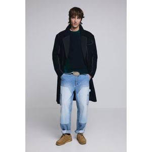 Lange gestreepte jas