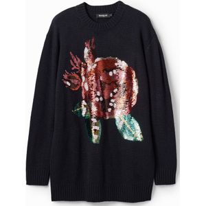 Oversized trui pailletten M. Christian Lacroix