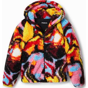 Jas van schapenvacht met digitale print