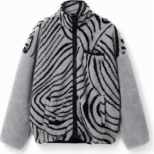 Fleecejack met hoge kraag