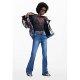 UITLOPENDE DENIM BROEK